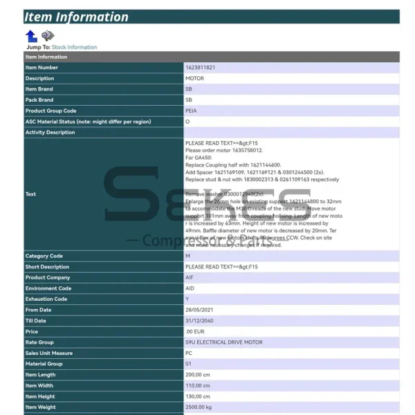 1623811821 Data Sheet