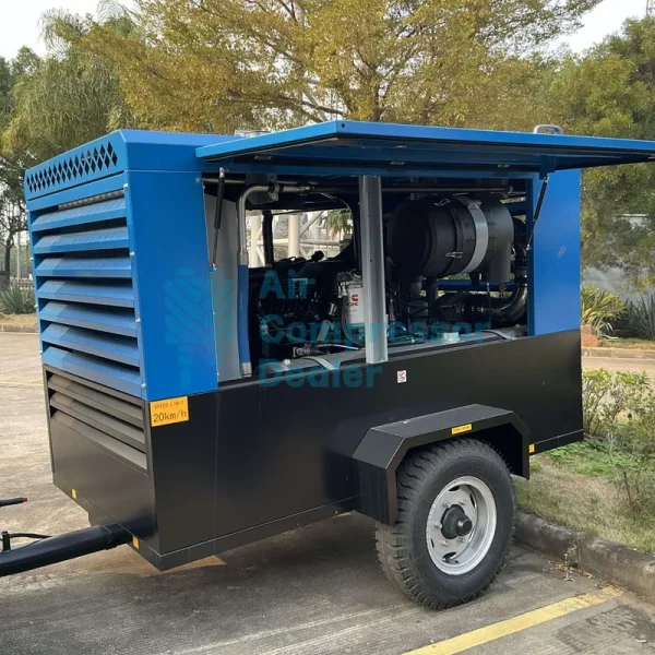 LUY105-12 90kW 370CFM 175psi Mobile Compressor