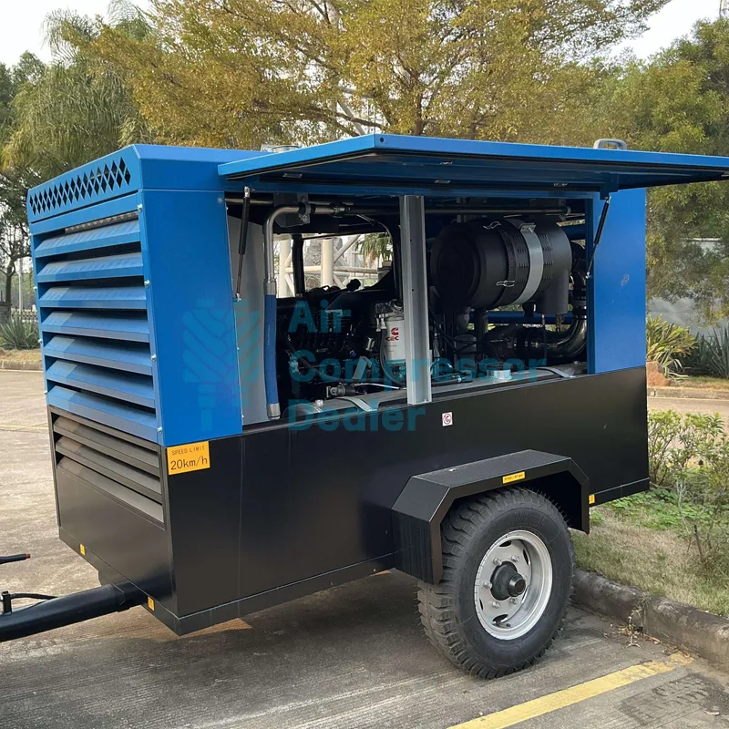 LUY105-12 90kW 370CFM 175psi Mobile Compressor