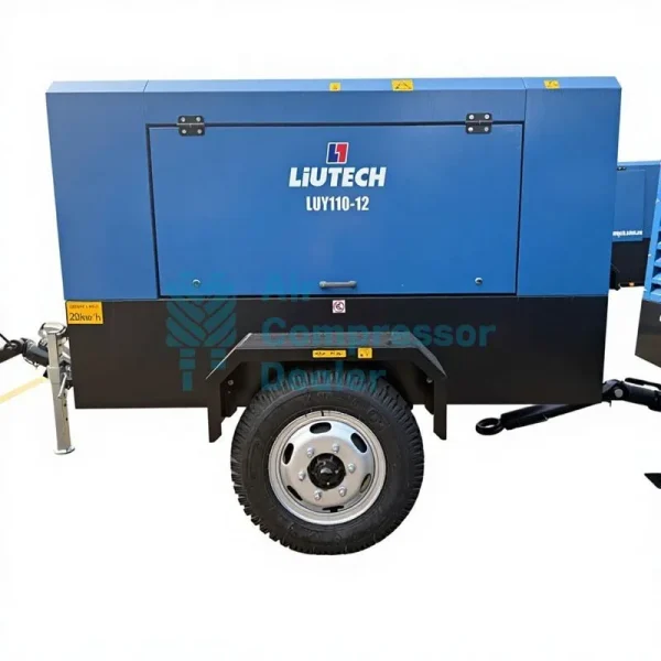 LUY110-12Bar 93kW 385CFM 175PSI Mobile Compressor (1)