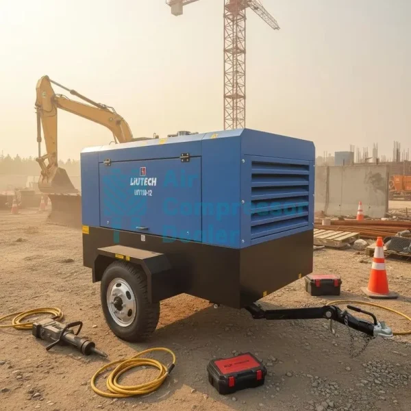 LUY110-12Bar 93kW 385CFM 175PSI Mobile Compressor
